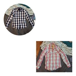2 Men's Sz Small Button down shirts